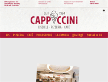 Tablet Screenshot of cafe-cappuccini.de